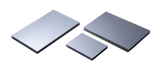 Three light gray rectangular shapes layered