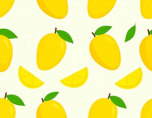 Mango and lime pattern