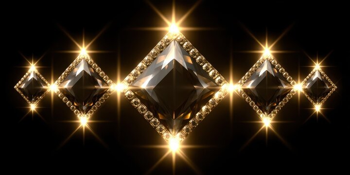 golden abstract jewel