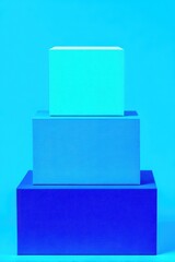 Fototapeta premium blue gift boxes