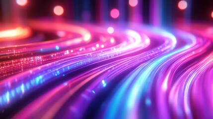 Abstract glowing lines technology design