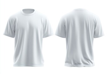 White T-Shirt Mockup Front and Back