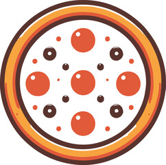 clipart illustration of pizza