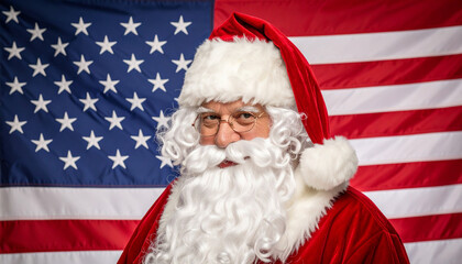 portrait of a santa claus with a big smile