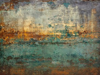 Obraz premium Abstract Impressionistic Cityscape, Textured Palette, Soft Light.