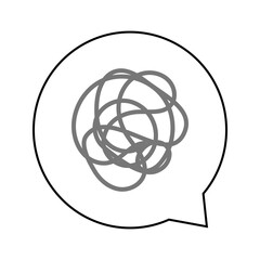 グルグル・モヤモヤ・悩む・困る・考えるなど 感情吹き出しマーク〜Emotional speech bubble marks for things like spinning, feeling confused, worrying, being troubled, thinking, etc.〜