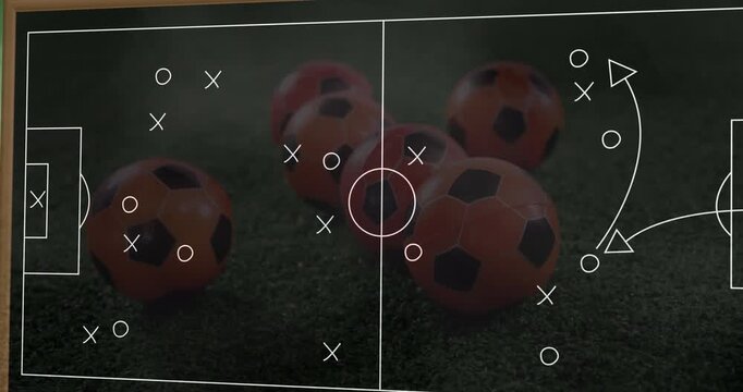 Animation of white scared emoji icon over emoji icon on black background