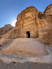 Little Petra, an archaeological site located north of Petra and the town of Wadi Musa, Jordan