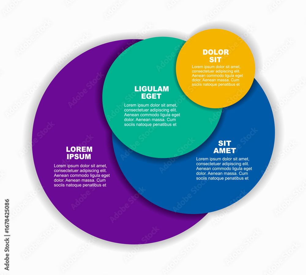 Poster infographic design template with place for your data. vector illustration.