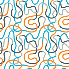 Abstract seamless pattern creating a dynamic, modern design. Vector illustration.