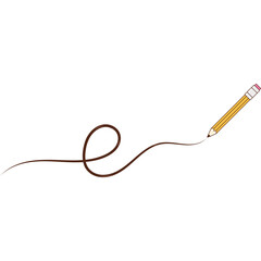 Pencil Write Illustration