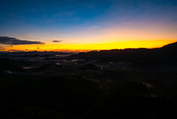 Beautiful sunset or sunrise clouds background,Sky nature composition,Amazing natural clouds sky background