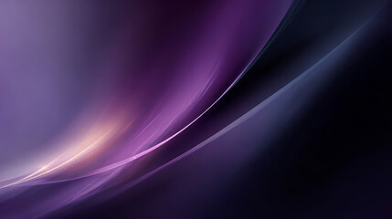 Fototapeta premium Elegant abstract dark purple gradient background with smooth violet wave. mysterious and calm design for wallpaper