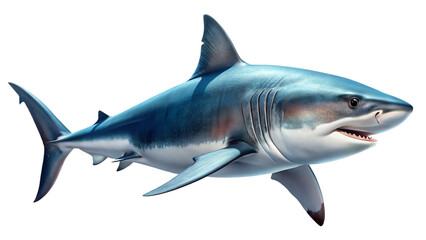 Obraz premium shark isolated on white background