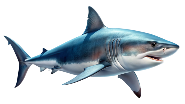 shark isolated on white background