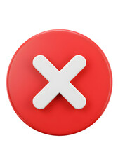 Obraz premium Red circle symbol x graphic design