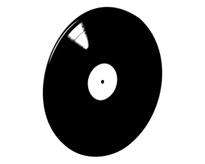 Vintage vinyl record illustration for music lovers and audiophiles alike
