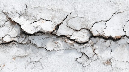 Cracked white surface
