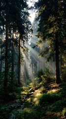 Fototapeta premium morning in the forest