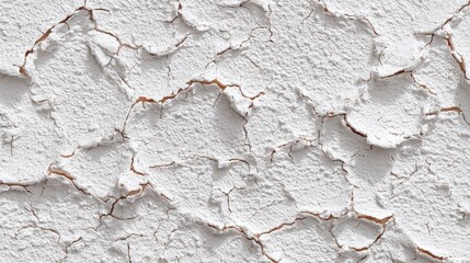 Cracked white stucco texture
