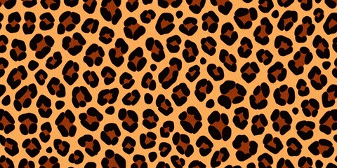 Seamless leopard print pattern; abstract animal skin texture ideal for crafts & prints,  wildlife,  animal print