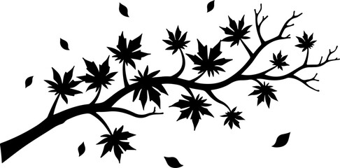 set of black silhouettes of trees, pattern, illustration, vector, nature, seamless, silhouette, design, tree, leaf, decoration, flower, art, floral, autumn, flowers, plant, butterfly, wallpaper, branc