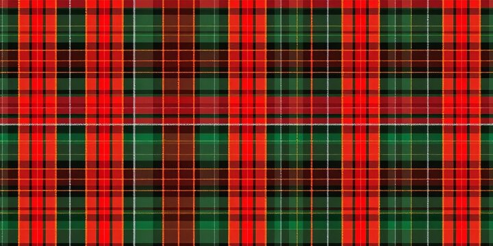 Seamless tartan plaid pattern in vibrant vector format, ideal for textile design,  card,  irish