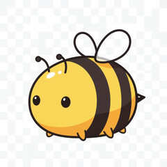 Adorable Cartoon Bee Illustration.