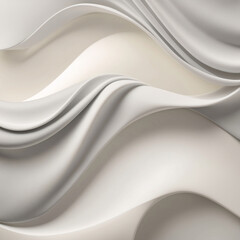 gray abstract wave background with 3d look black white flowing layered soft texture design digital art texture wallpaper background for copy space