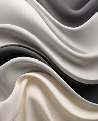 gypsum look 3d background with abstract wave texture black white gray minimal seamless interior visual pattern texture wallpaper background for copy space
