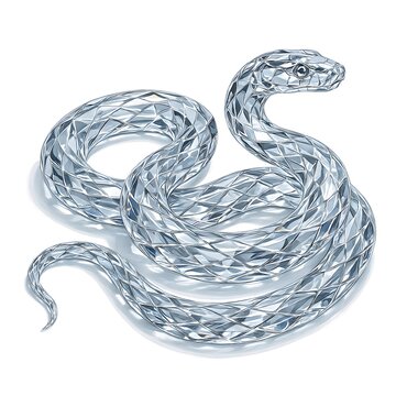 transparent python - glass snake