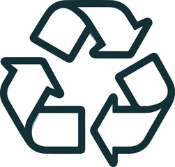 Recycle vector icon