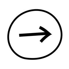 手書き矢印シンプルアイコン　矢印・ポインター・指示棒など〜Hand-drawn arrow simple icons - arrows, pointers, indicators, etc.〜
