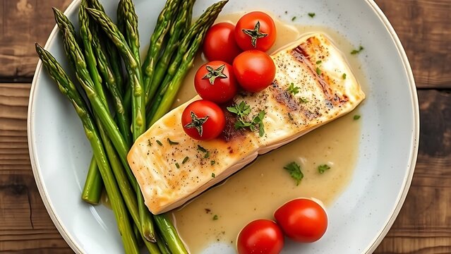 Perfectly cooked salmon with roasted vegetables, highlighting a delicious and healthy meal presentation.