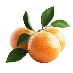 Juicy oranges with green leaves on black background fresh citrus fruit