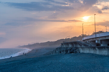 神奈川県大磯海岸の風景
