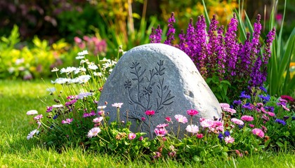 Ornate rock garden centerpiece