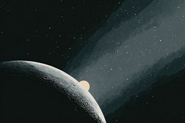 Cosmic view of a planet