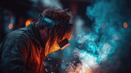 Focused welder in action