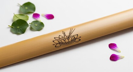 Bamboo Strip on White Surface