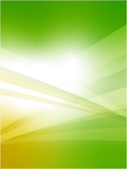 Abstract Green and Yellow Gradient Wave Background Illustration
