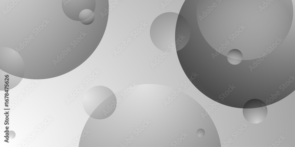 Poster abstract white and black color background. minimal geometric white and black circle background with 