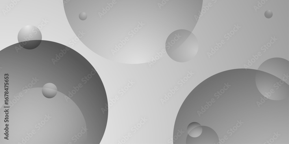 Poster abstract white and black color background. minimal geometric white and black circle background with 
