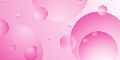 Abstract white and pink color background. Minimal geometric white and pink circle background with golden line.Modern transparency circle presentation background. Modern background with geometric shape