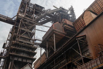 Blast furnace, bottom view