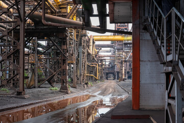 Blast furnace, bottom view