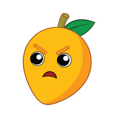 Angry Mango fruit character