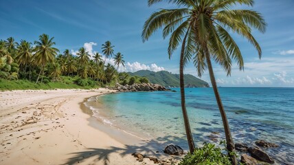 palm trees on the beach