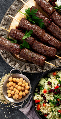 Arabic Cuisine: Middle Eastern traditional lunch or dinner.