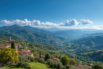 Fototapeta premium breathtaking aerial view essence of nature and urban landscapes across various countries and continents